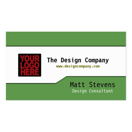 Simple Business Card Top Bottom (front side)