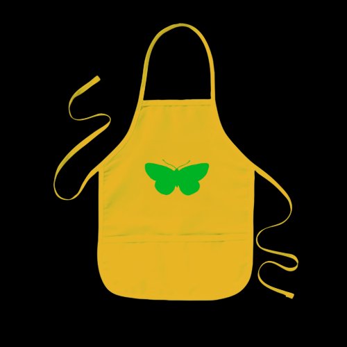 Simple Butterfly in Light Baby Blue Apron