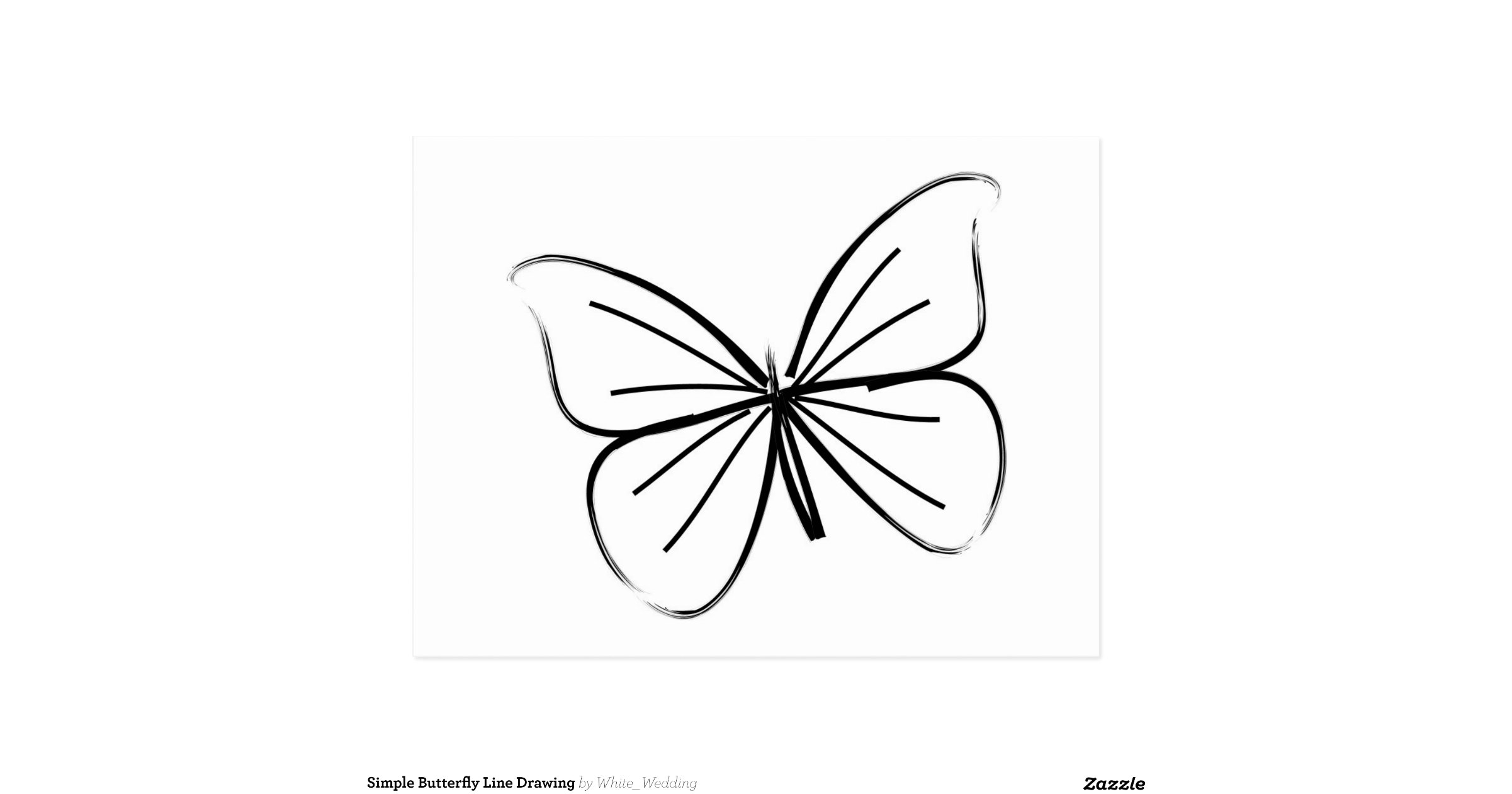 simple_butterfly_line_drawing_postcard