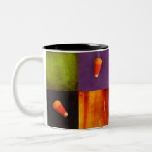 Simple Candy Corn Halloween Mug