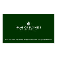 simple cannabis business cards