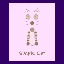 Simple CAT T-Shirt posters
