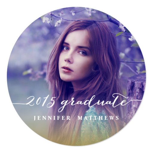 Simple Chalkboard 2015 Graduation Party Invitation (front side)