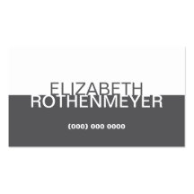Simple Charcoal Panel Business Card