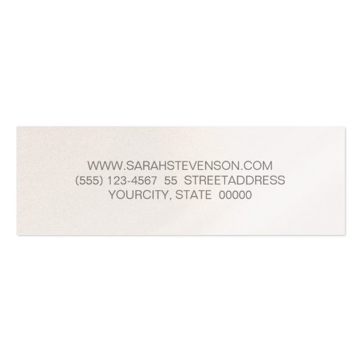 Simple, Chic & Modern Sparkly Gold FAUX Sequins Business Card Templates (back side)