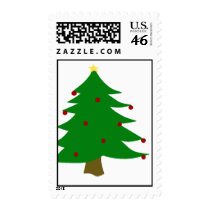 Simple Christmas Tree postage