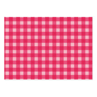 Simple, classic and elegant. Lucky pink plaids. Business Card Template