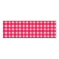 Simple, classic and elegant. Lucky pink plaids. Business Cards
