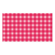 Simple, classic and elegant. Lucky pink plaids. Business Card Template