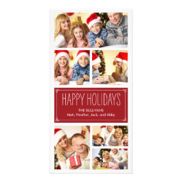 Simple Collage Holiday Photo Cards
