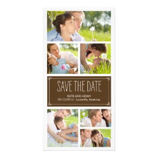 Simple Collage Save The Date Photo Cards Photo Card