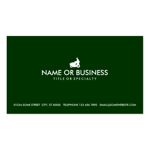 simple commercial lawn care business card templates (front side)