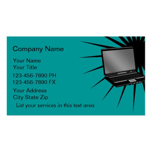 Simple Computers Business Cards (front side)