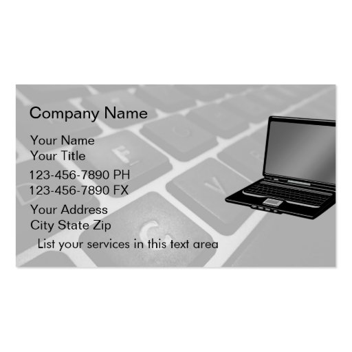 Simple Computers Business Cards
