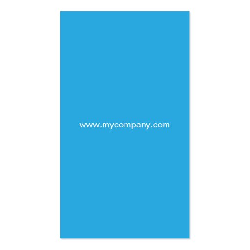 Simple Contemporary Business Card (back side)