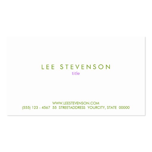 Simple Cosmetology All Natural Beauty Linen Look Business Card Template (back side)