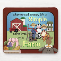 Simple Country Farm Life mouse pad mousepads by RanchLady Simple Country Farm Life mouse pad mousepads