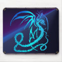 Simple Critters-Electric Dragon mousepads
