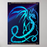 Simple Critters-Electric Dragon Print