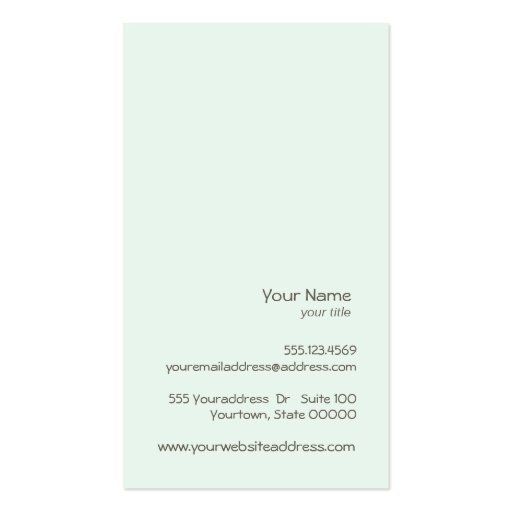 Simple Cupcake Bakery 3 Business Card (back side)