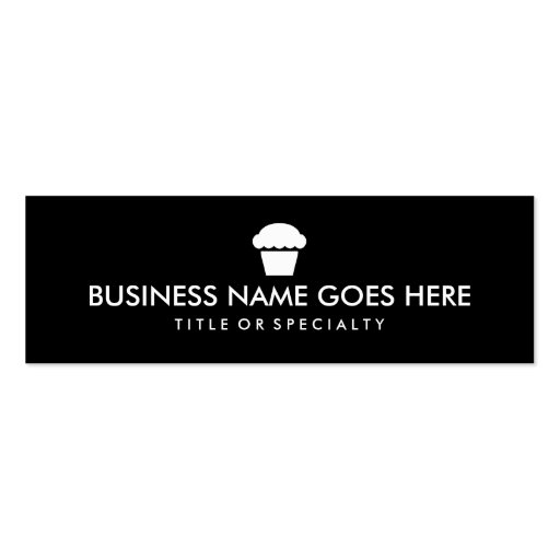 simple cupcake (color customizable) business card templates