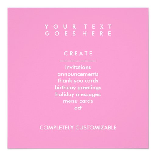 simple cupcake / muffin personalized invitations