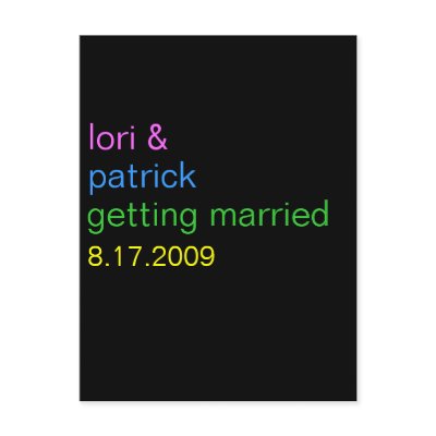 Simple Custom Save The Date Invite Postcard