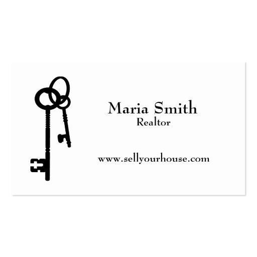 Simple Customizable Modern Realtor Business Card (front side)