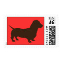 Simple Dachshund Stamp by jamierushad Simple Dachshund Stamp