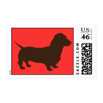 Simple Dachshund Stamp