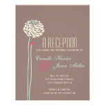Simple Dahlia - Rustic Modern Reception Custom Invitations
