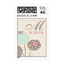 Simple Dahlia - Rustic Modern Wedding Stamps