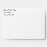 Simple Damask Gold Wedding Envelope