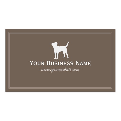 Simple Dog Plain Business card