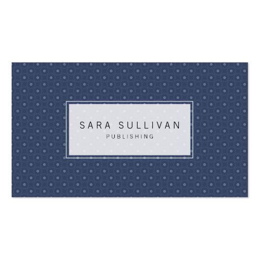 Simple Dot Background Publisher Business Card (front side)
