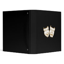 Simple Drama Masks 3 Ring Binders