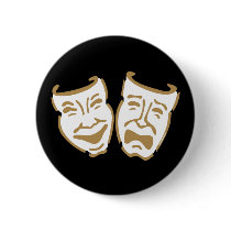 Simple Drama Masks Pin