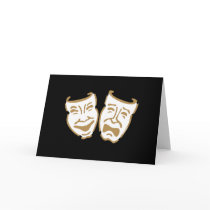 Simple Drama Masks Cards