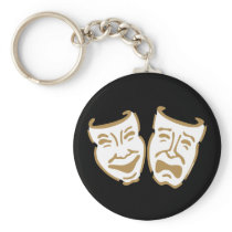 Simple Drama Masks Keychains