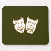 Simple Drama Masks Mousepad