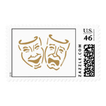 Simple Drama Masks Stamps