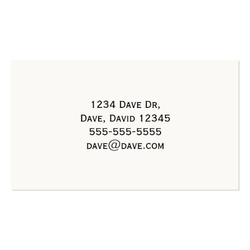 Simple Drywall Construction Business Card (back side)