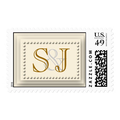 Simple Elegance Cream Postage Stamp