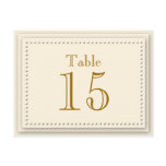 Simple Elegance Cream Table Card Post Cards