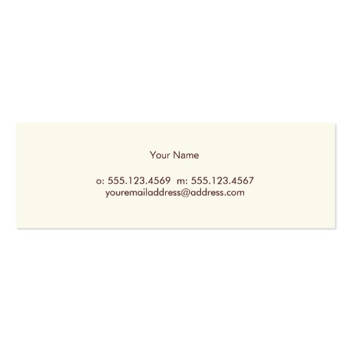 Simple Elegant Brown Leather Look Professional Business Card Templates (back side)