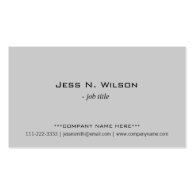 Simple, elegant gray business cards. business card template