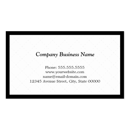 Simple Elegant Monogram - Easy Customization Business Card Template (back side)