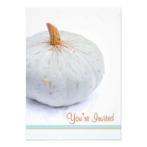 Simple Fall Event  Pumpkin Modern Invitation (front side)