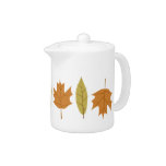 Simple Fall Leaves Designer Tea Pot