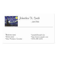 Simple fine art personal business cards business cards